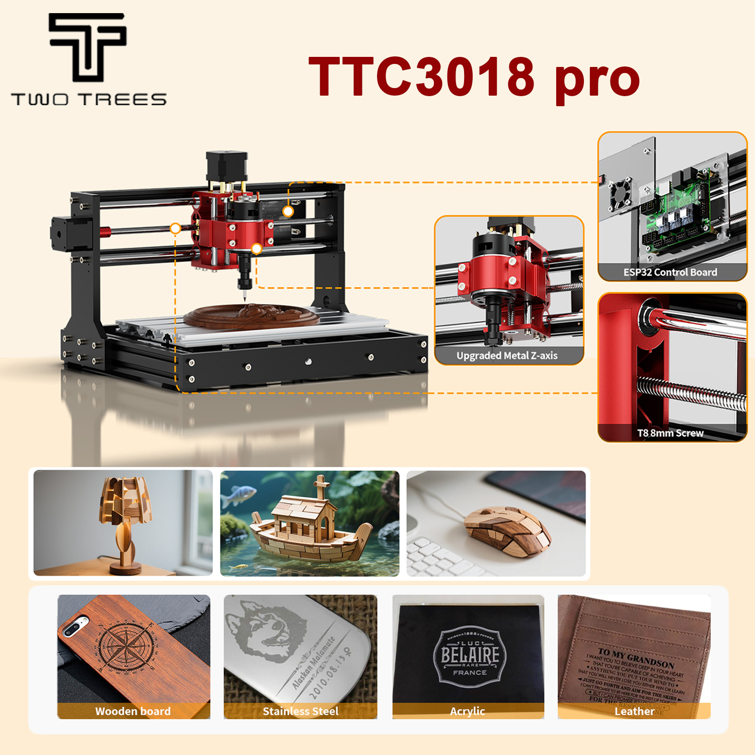 Cnc Router Machine - Twotrees TTC3018 pro CNC Router For