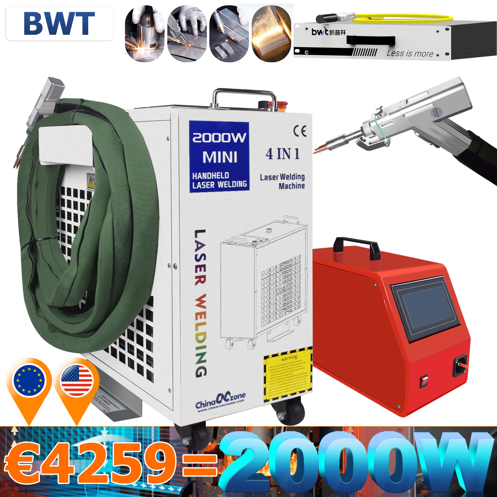 4 in 1 Laser Welding Machine 2 - Metal Laser Cutter Head avis et prix