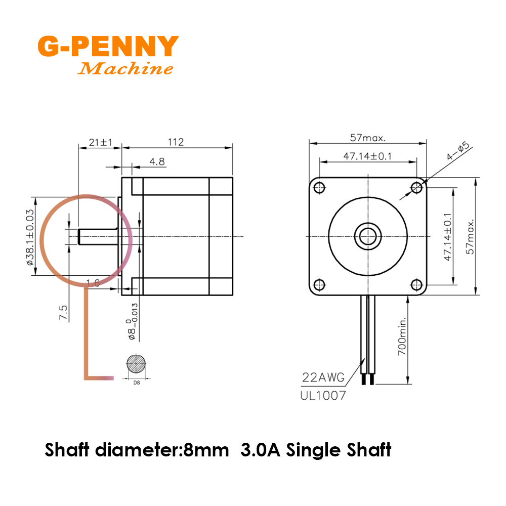 NEMA23 57x112mm 3Nm Stepper Mo - Cnc Router Machine avis et prix