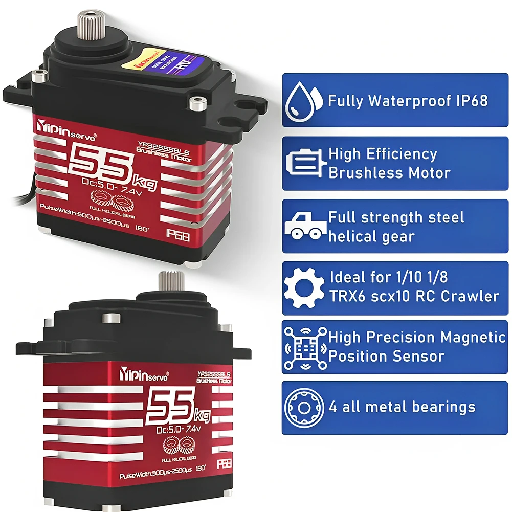55kg Digital Servo 7.4V 180/27 - Servo Motor Cnc avis et prix