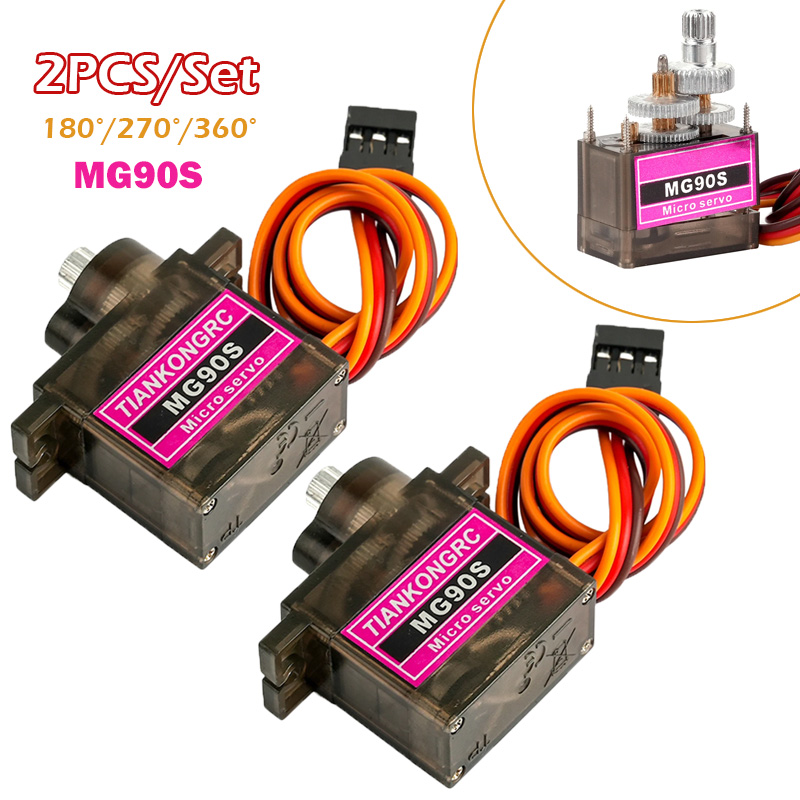 2PCS MG90S Full Metal Gear Mic - Servo Motor Cnc avis et prix