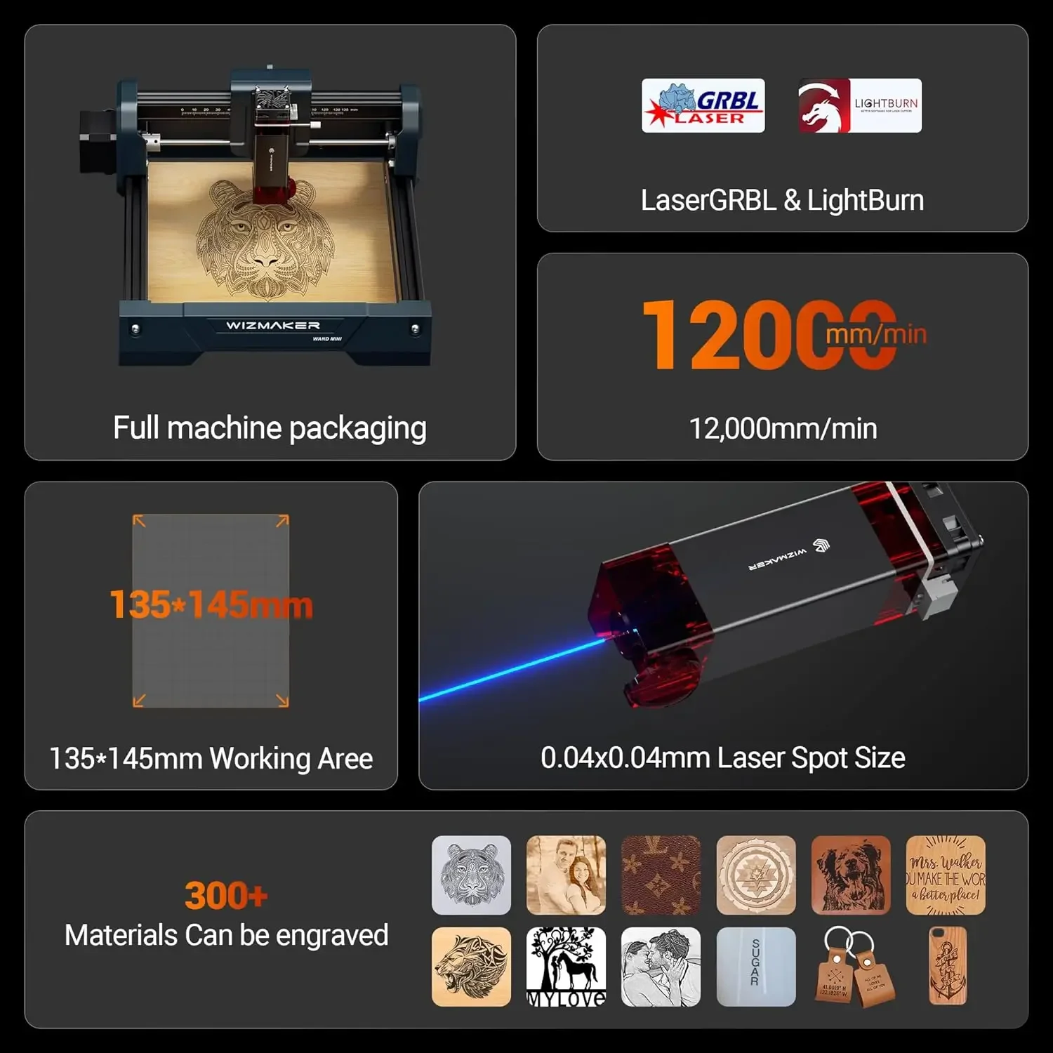 WIZMAKER WAND MINI DIY Laser E - Industrial Handheld Laser avis et prix