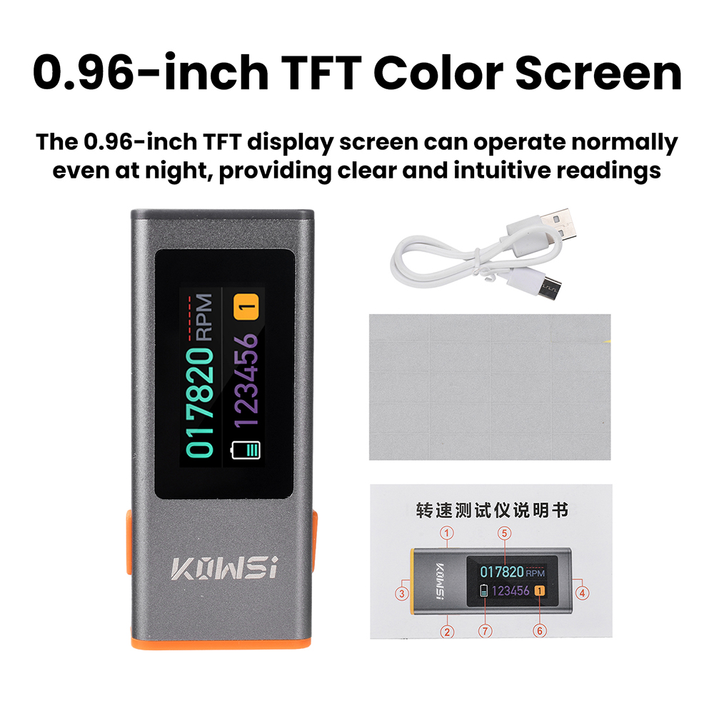 0.96-inch TFT infrared RPM spe - Industrial Laser Tachometer avis et prix