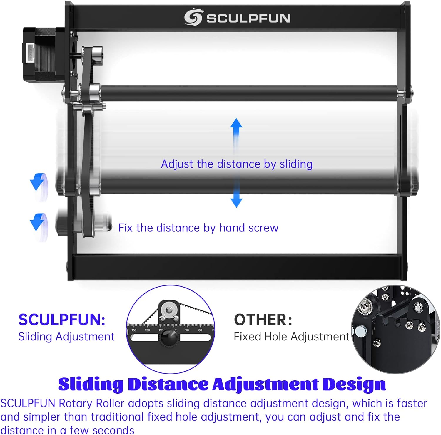 SCULPFUN Laser Rotary Roller L - Rotary Axis Laser Engraver avis et prix