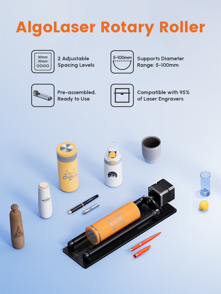 AlgoLaser Rotary Roller 360° R - Rotary Axis Laser Engraver avis et prix