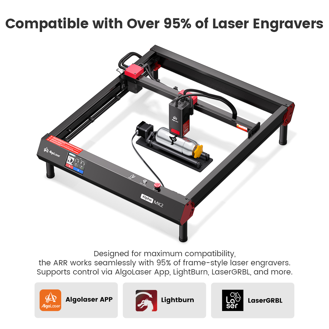 AlgoLaser Rotary Roller 360° R - Rotary Axis Laser Engraver avis et prix