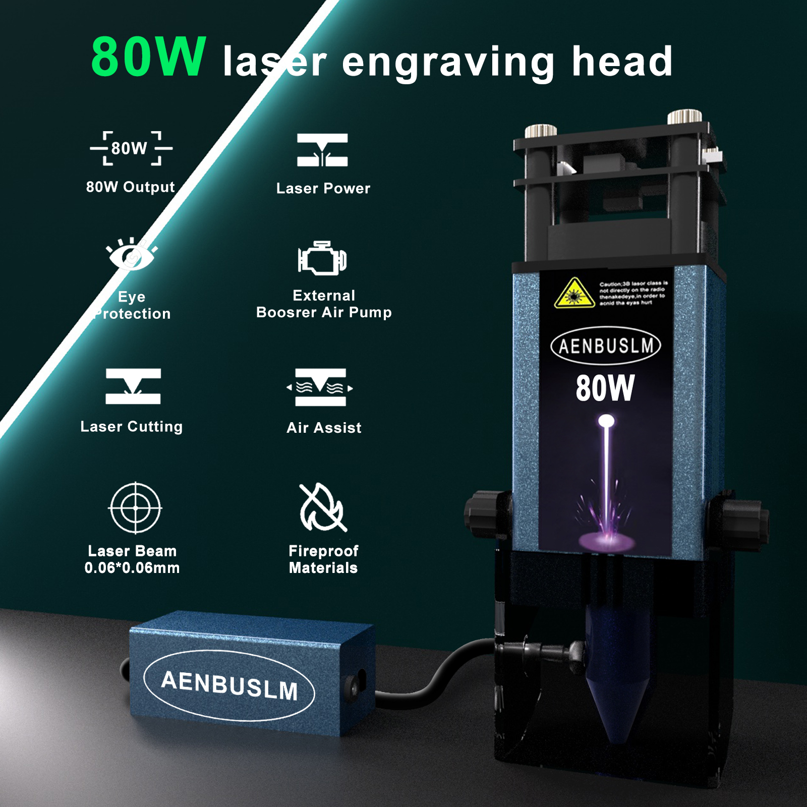 AENBUSLM 40W 80W Laser Cutting - Metal Laser Cutter Head avis et prix