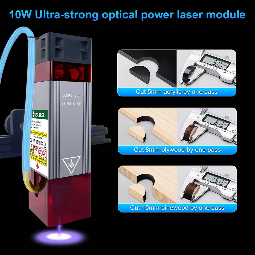 LASER TREE 20w 40W 80W Laser M - Metal Laser Cutter Head avis et prix
