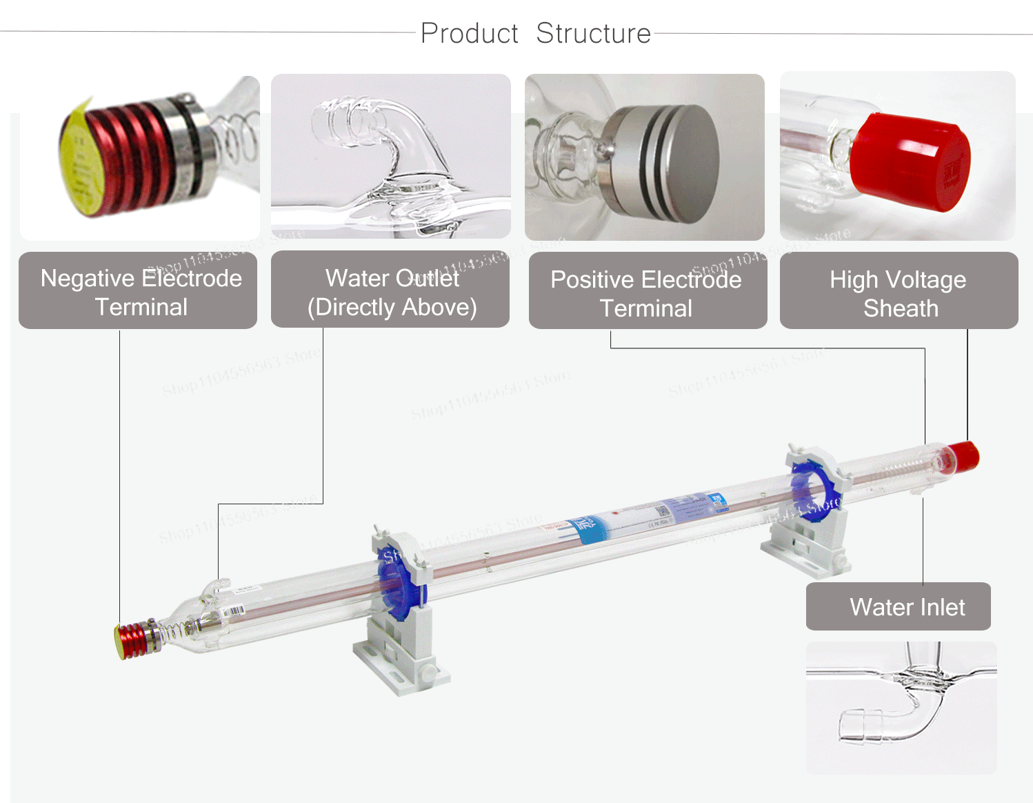 CO2 Laser Glass Tube Current M - Laser Tube Replacement avis et prix