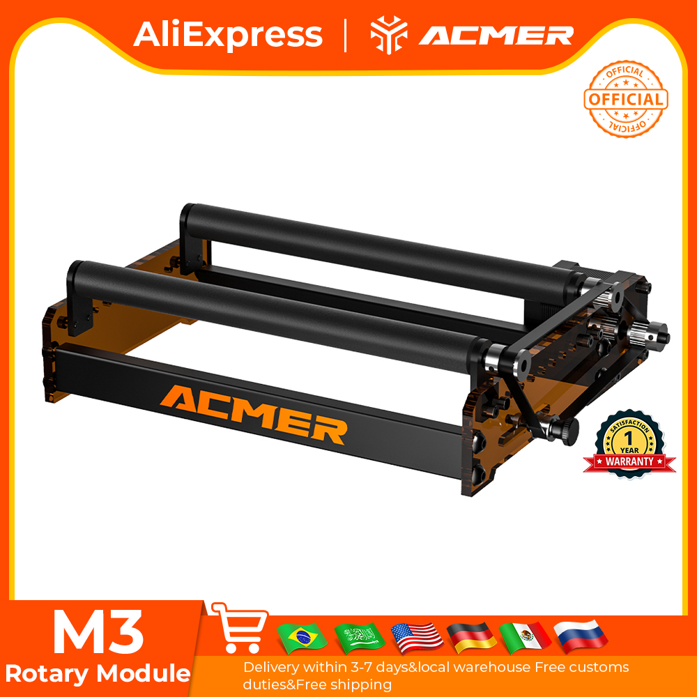 ACMER M3 Laser Rotary Roller 3 - Rotary Axis Laser Engraver avis et prix