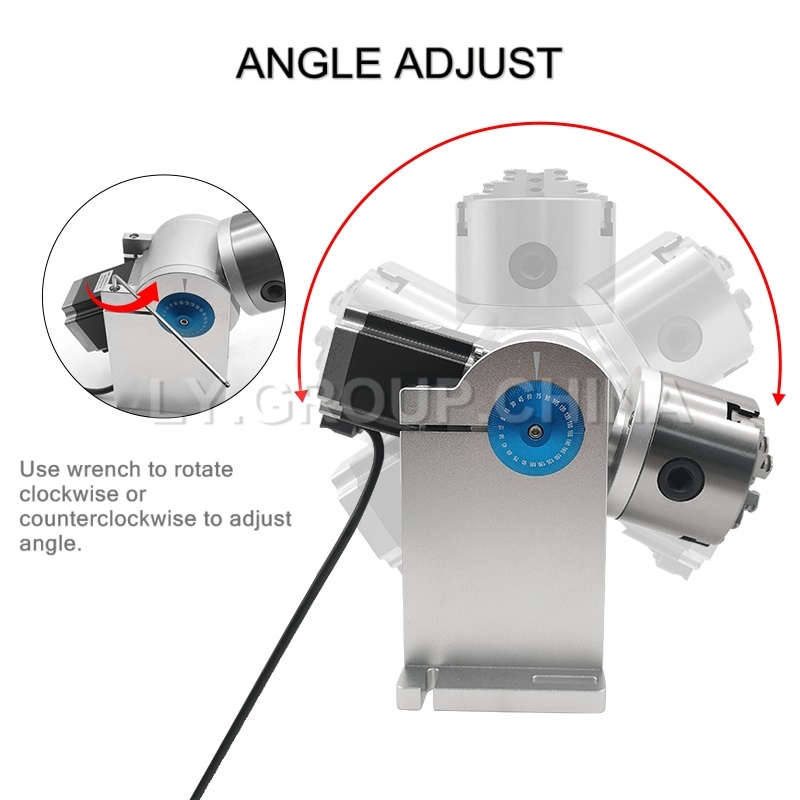 80mm Chuck D80 3 Claws Rotary  - Rotary Axis Laser Engraver avis et prix