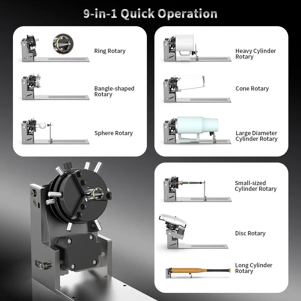 NEJE R6 Laser Engraving Machin - Rotary Axis Laser Engraver avis et prix