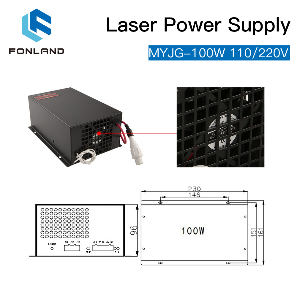 Fonland 100W CO2 Laser Power S - Laser Tube Replacement avis et prix