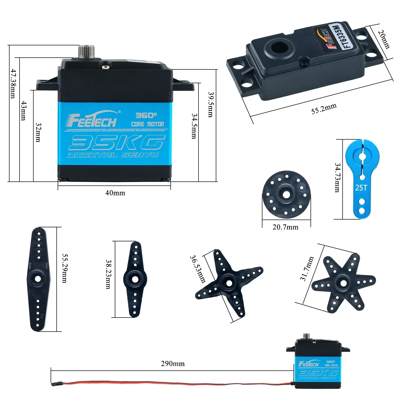 Feetech FT6335M Digital RC Ser - Servo Motor Cnc avis et prix