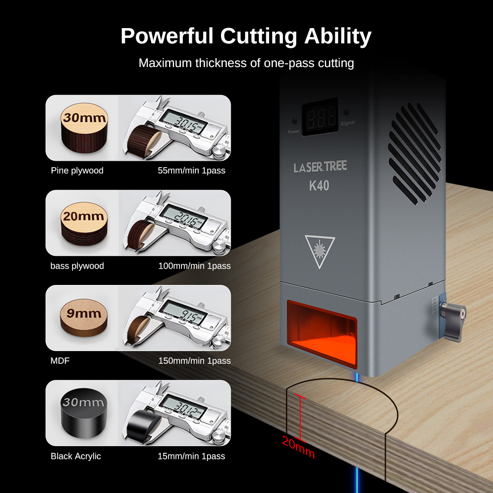 LASER TREE 20 30 40 60W Optica - Industrial Laser Engraver avis et prix