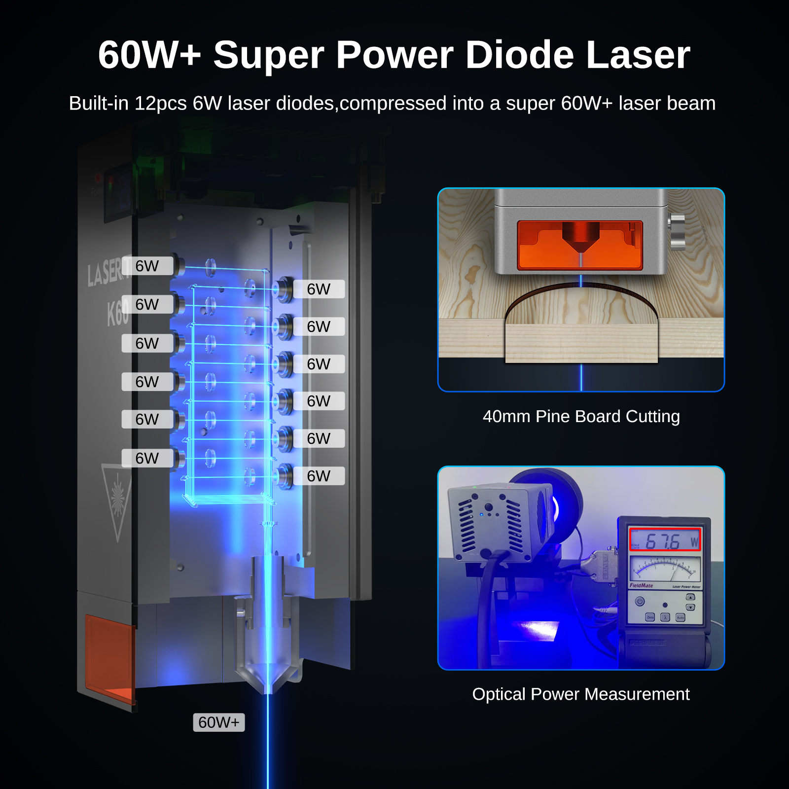 LASER TREE 20 30 40 60W Optica - Industrial Laser Engraver avis et prix