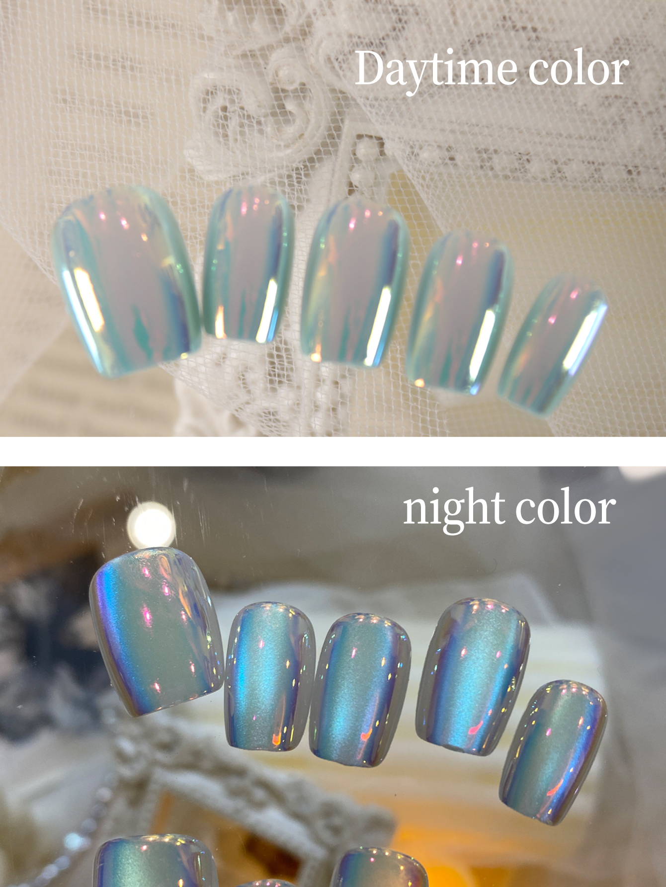 10Pcs Press on Nails Short Blu - Industrial Handheld Laser avis et prix