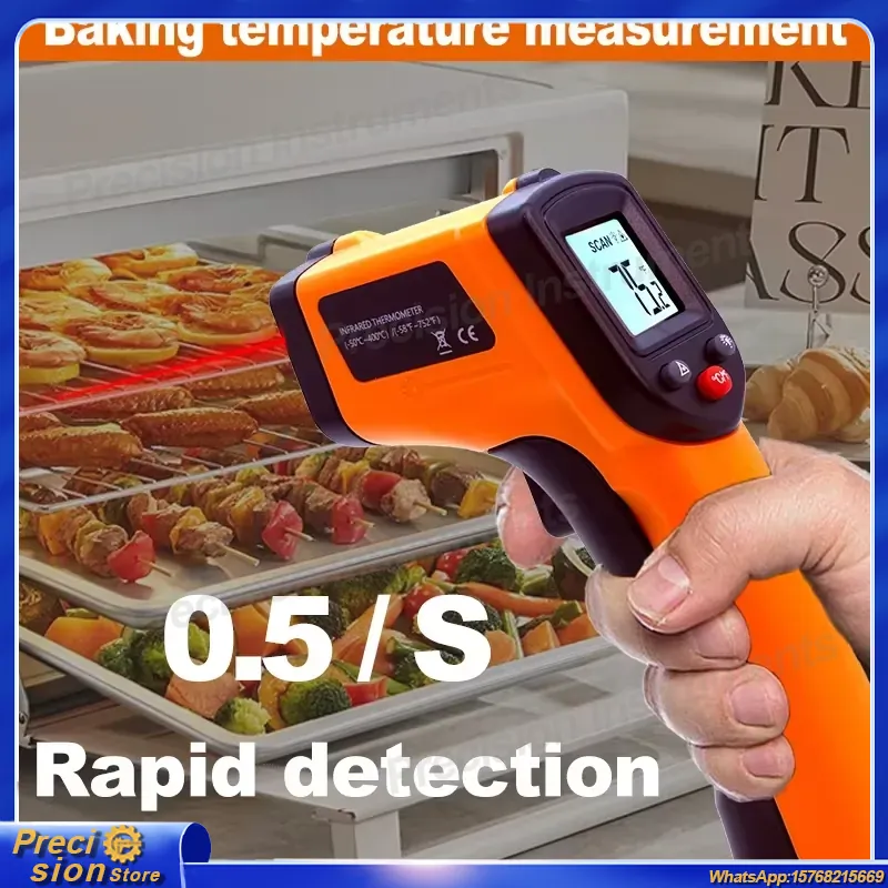 Infrared Thermometer Gun Non C - Industrial Handheld Laser avis et prix