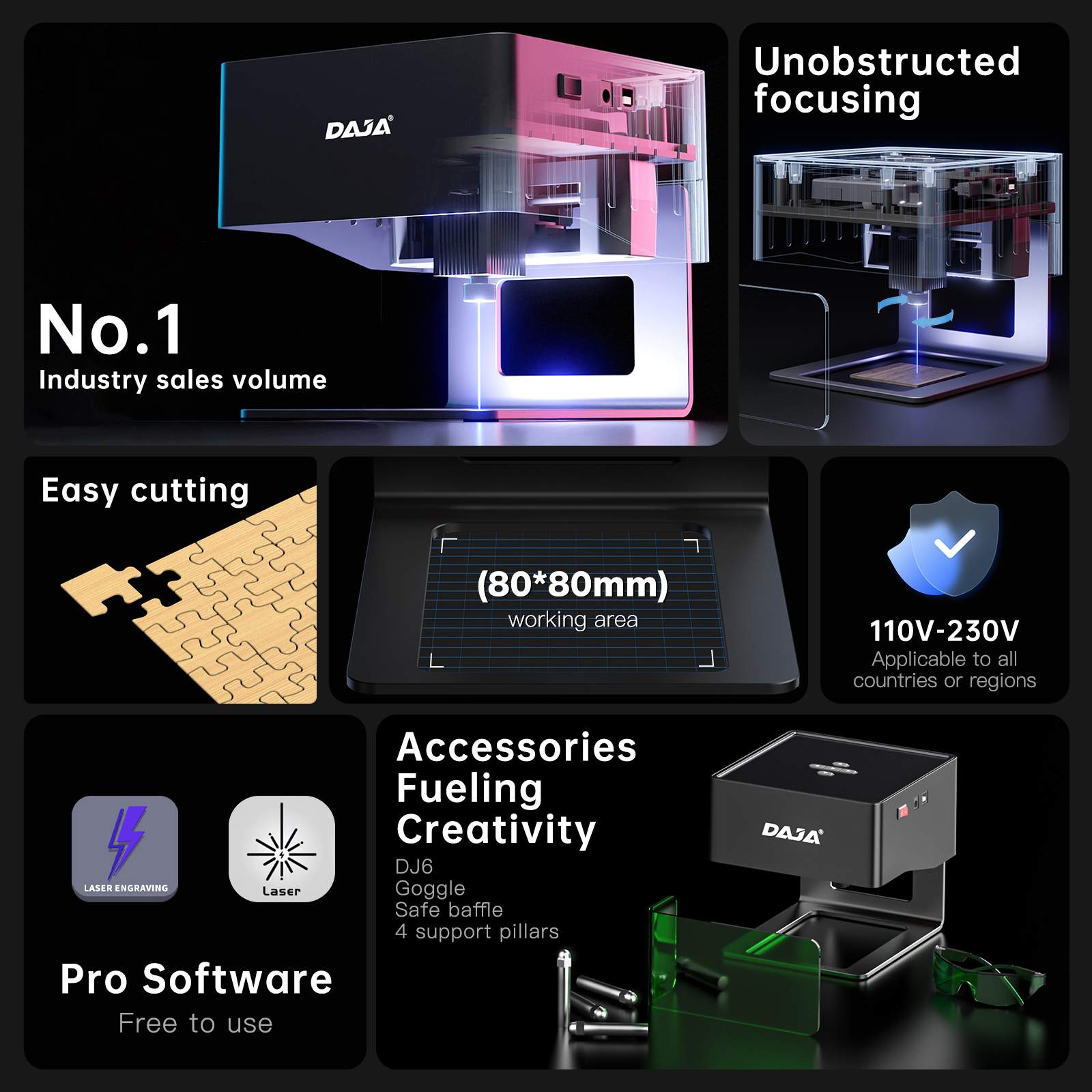 DAJA DJ6 Mini Portable Laser E - Fiber Laser Cutting Machine avis et prix