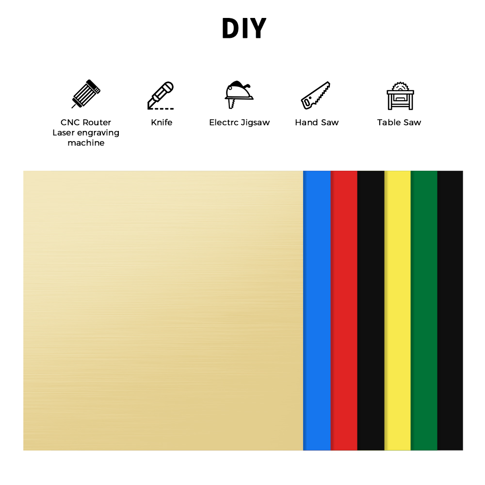 1PCS ABS Two-color Board Size  - Cnc Router Machine avis et prix