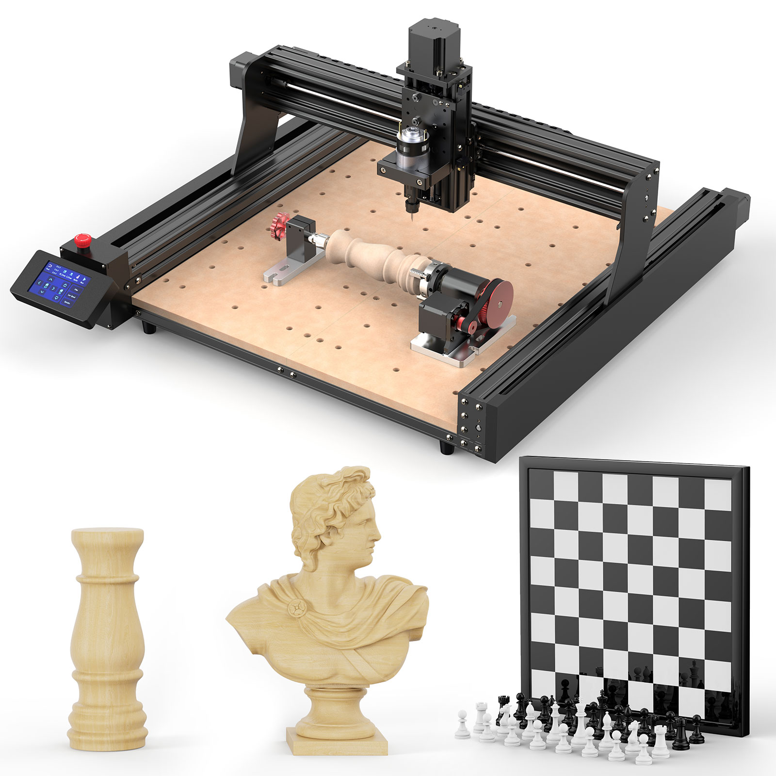 Twotrees 4th Axis Rotary Modul - Rotary Axis Laser Engraver avis et prix